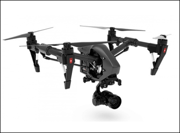 Unmanned aircraft system in flight